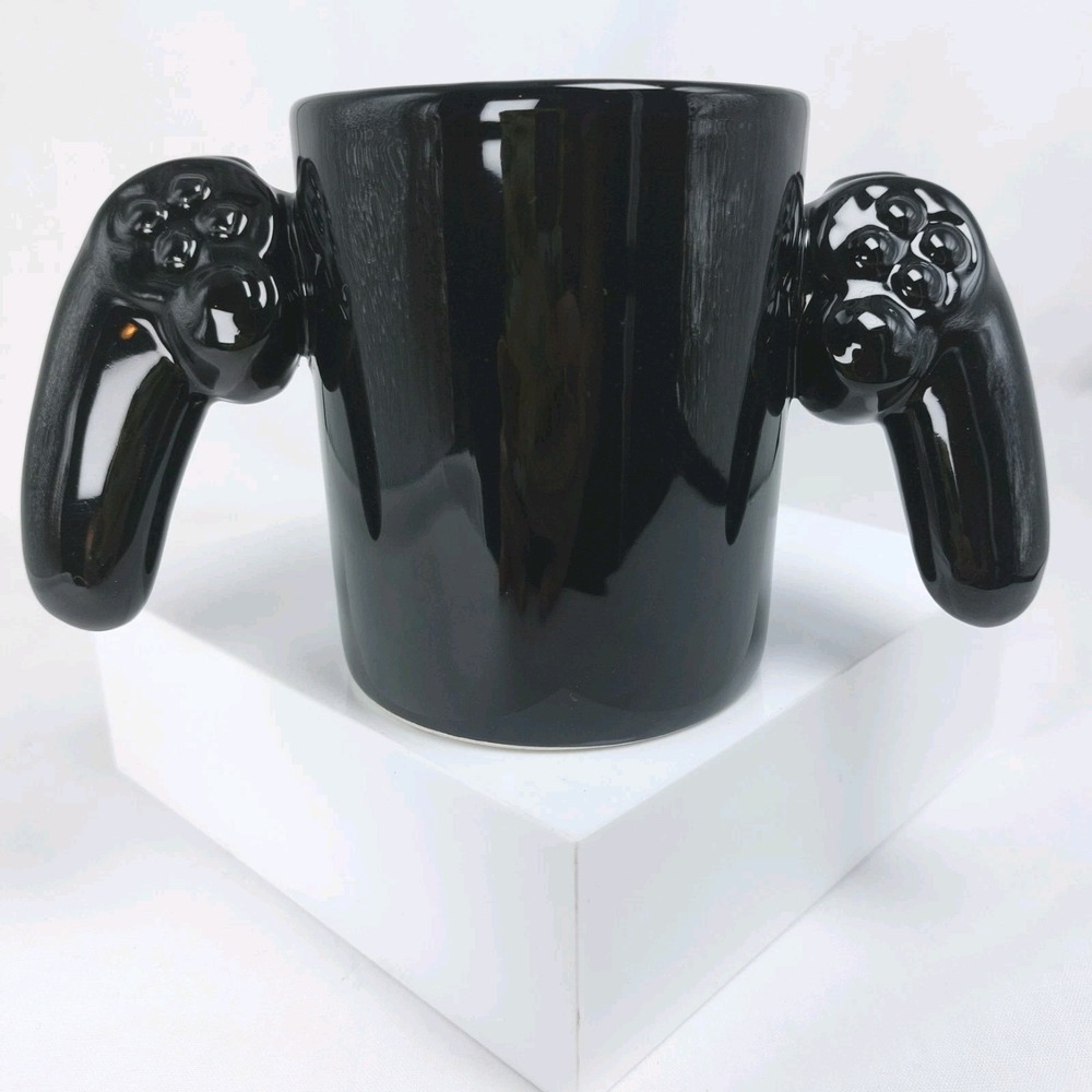 Big Mouth Game Over Countroller Coffee Cup Mug Black Video Game‎ Over 4"